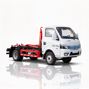 Camión de basura con gancho elevador eléctrico Dongfeng Huashen de 4.5 toneladas, suministro directo para transferencia de basura municipal - Product Image 1