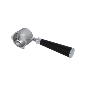 Porte-filtre à expresso de 51 mm sans fond avec poignée en bois, panier filtrant en acier inoxydable poli, fabrication de précision pour barista à domicile - Product Image 5