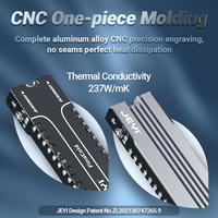 JEYI OEM 2 Pack M2 Heatsink PS5 PC Slim 7mm Tinggi Profil Rendah Aluminium Konvektif Pendingin NVMe Pasif Berkualitas Tinggi Kecepatan Tinggi