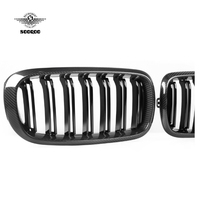 Rejilla Delantera de Fibra de Carbono Seca para BMW, Kits de Tuning para BMW X5 X6, Rejilla de Carrocería para BMW F15 F16 2015-2019