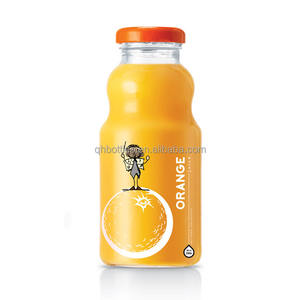 Botellas de vidrio de jugo de 250ml y 500ml de calidad alimentaria con tapa giratoria para melocotón, fresa, bebida, jugo, soda artesanal - Product Image 1