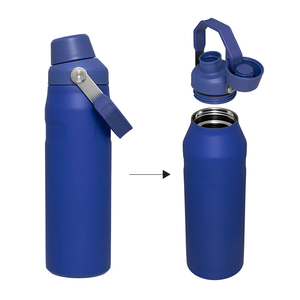Botella de Viaje Deportiva de Gran Capacidad con Asa, Termo de Acero Inoxidable de Doble Pared con Aislamiento al Vacío de 24 oz, con Logotipo Personalizado - Product Image 4