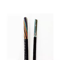 Kabel Serat Optik Tiup Udara JQ GCYFY 4-24 Core Luar Ruangan Non-Metalik Berlapis HDPE 1km Hitam/Oranye