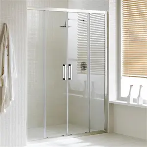 豪华1400毫米滑动淋浴门现代浴室6毫米轻松清洁玻璃淋浴外壳隔间门