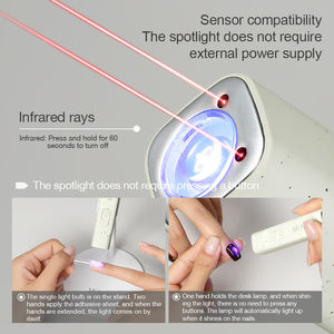 <span class=keywords><strong>Lampe</strong></span> à ongles portable professionnelle Mrnail <span class=keywords><strong>Led</strong></span> Ai Smart Rechargeable sans fil Mini sans cordon Gel Flash Cure <span class=keywords><strong>Uv</strong></span> <span class=keywords><strong>Led</strong></span> - Product Image 3