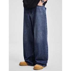 Pantalones Vaqueros Anchos para Hombre FOXA, Pantalones de Mezclilla de Pierna Ancha, Algodón de Peso Medio, Estilo Casual Urbano - Product Image 2