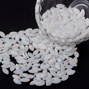 Offre Spéciale 2x4mm 2.5x5mm Marquise Cut White Cabochon Opal Stone - Product Image 2
