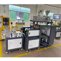 Machine à film coulé multicouche automatique ZS-432, extrudeuse de film de laboratoire contrôlée par PLC pour la R&D
