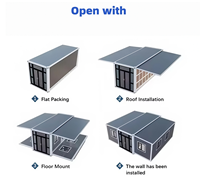 Villa préfabriquée moderne de 20 pieds, modèle extensible, respirante, en acier, pliable, avec 2 chambres, pour usage commercial, garantie 5 ans et plus