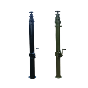 Mât télescopique manuel monté sur véhicule ou sur le sol avec système de treuil pour antenne de radioamateur - Product Image 3