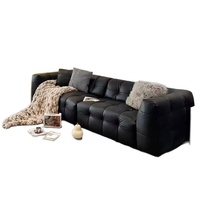 Canapé une place en tissu nordique de style français, couleur crème, en forme de guimauve, petit format, design tendance, en laine d'agneau, rembourré en éponge