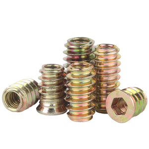Đầu Nối Đồ Nội Thất Có Ren M4 M5 M6 M8 Bằng Thép Hợp Kim Kẽm Đai Ốc Chèn Gỗ Đồ Nội Thất Vít Gỗ - Product Image 3