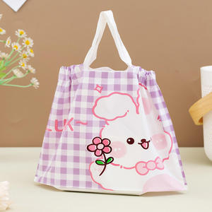 Sacs d'emballage de livraison de restauration rapide en plastique de cordon de dessin animé coloré - Product Image 1