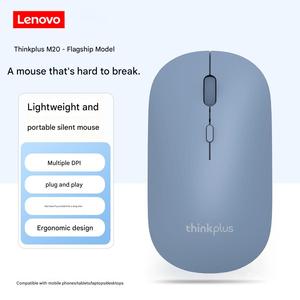 Ratón Inalámbrico Original Lenovo <span class=keywords><strong>Thinkplus</strong></span> M20 de 2.4GHz, Ratón Óptico USB Portátil para Computadora Portátil, PC, Oficina y Negocios - Product Image 3