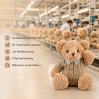 Ours en peluche personnalisé de 30-50 cm, coussin de lit pour enfant, cadeau, jouet en peluche