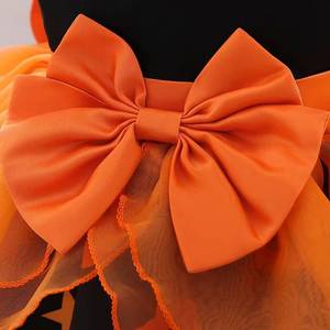 Nuevo Diseño al por Mayor, Vestido de Calabaza en Capas para Niñas, Disfraz de Otoño para Bebés y Niños, Vestidos de Halloween para Niñas - Product Image 3
