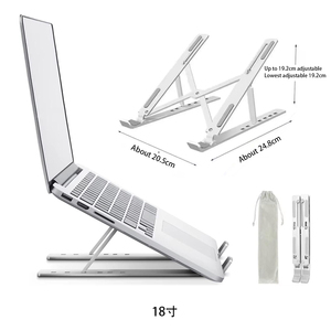 Giá Đỡ <span class=keywords><strong>Laptop</strong></span> Bằng Nhôm Gấp Gọn Có Thể Điều Chỉnh Riser Tương Thích Với MacBook, Giá Đỡ <span class=keywords><strong>Laptop</strong></span> Di Động Để Bàn - Product Image 6