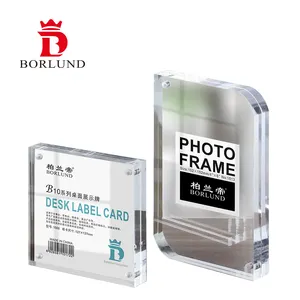 Borlund Acrylic Card Factory Direct One-piece Transparent Thin Acrylic Sheet Photo Frame Can Be Customized Acrylic Card