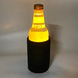 啤酒定制保温杯 婚礼保温杯 定制徽标发光LED短瓶架 饮料啤酒冷却器 定制保温水瓶架 - Product Image 1