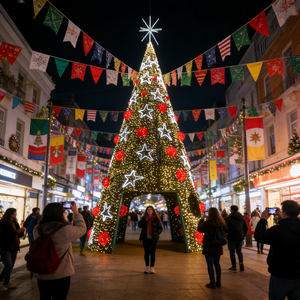<span class=keywords><strong>Arbre</strong></span> <span class=keywords><strong>de</strong></span> Noël géant à LED <span class=keywords><strong>de</strong></span> 9 m, 12 m, 15 m, pour extérieur, décoration <span class=keywords><strong>de</strong></span> fête commerciale, imperméable, avec certificat CE - Product Image 4