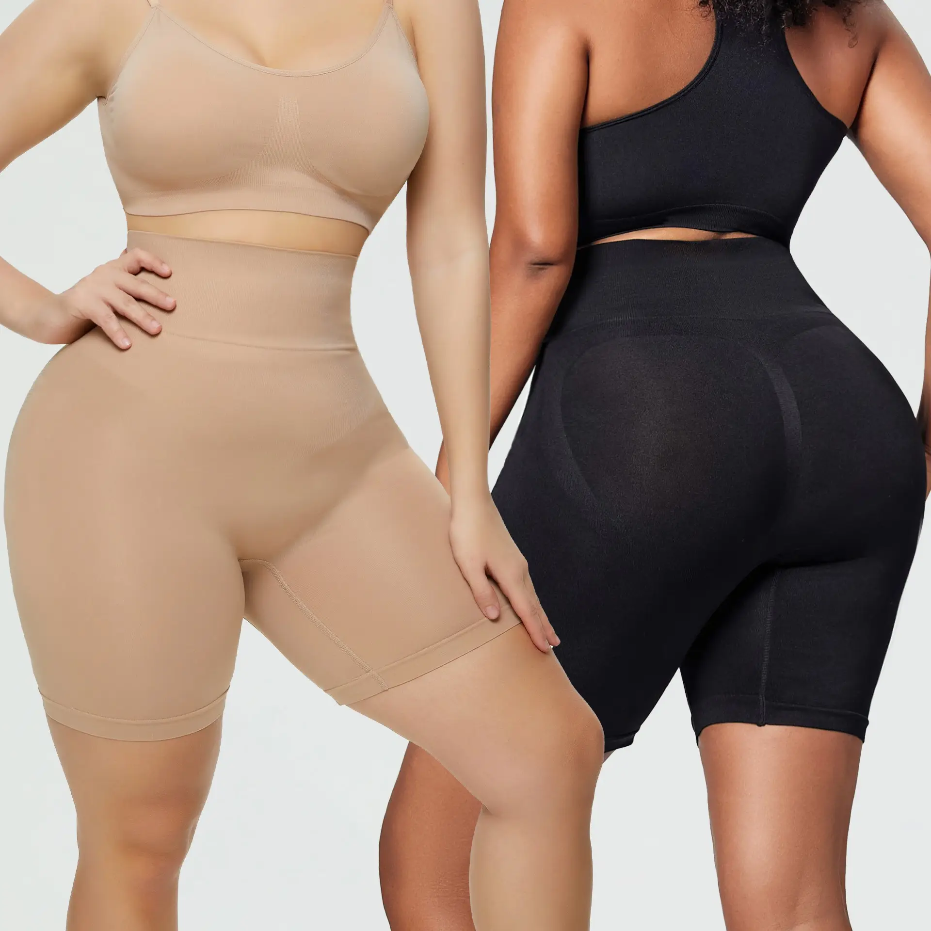 Shapewear mutandine imbottite donna fianchi a vita alta Enhancer Tummy Control Butt Lifter Shaper Shorts