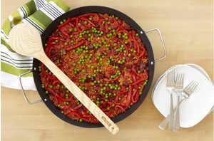 Sartén antiadherente de aluminio para mariscos españoles, olla de <span class=keywords><strong>paellera</strong></span> para acampar y cocinar al aire libre, 38 <span class=keywords><strong>CM</strong></span> - Product Image 6