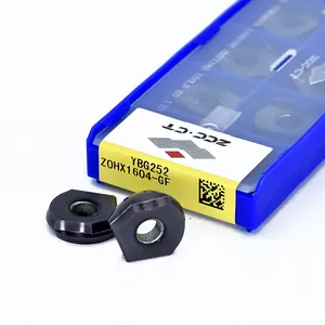 Herramientas de corte CNC ZCCCT ZOHX YBG252, insertos de fresa de 30mm para un corte eficiente, para un corte eficiente, de 21-30 cm