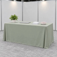 Nappe en polyester vert sauge 80 g/m², ronde de 120 pouces, de qualité supérieure, durable et réutilisable pour hôtels, restaurants et usage commercial