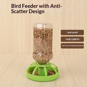 Boîte d'apprentissage pour <span class=keywords><strong>oiseaux</strong></span> bébés, gamelle anti-éclaboussures grande capacité, double usage nourriture et eau, ustensiles en plastique pour petits <span class=keywords><strong>oiseaux</strong></span> et animaux de compagnie - Product Image 3