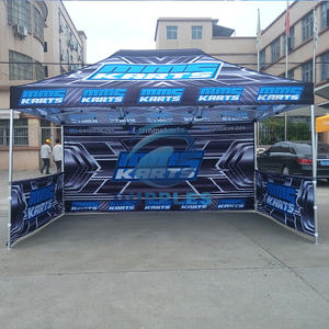 Abri instantané 10x15 pieds, tissu Oxford imperméable 420D avec impression personnalisée pour la promotion en extérieur - Product Image 4