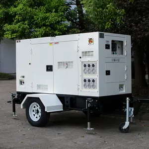 Genset 50kva Isuzu 45kva 발전기 휴대용 50 kva 침묵하는 디젤 엔진 발전기