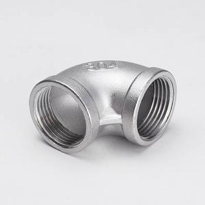 Coude à filetage interne en acier inoxydable 304 et 316L, connexion à 90° et à angle droit, 4 points, pour tuyaux d'eau, plomberie - Product Image 3