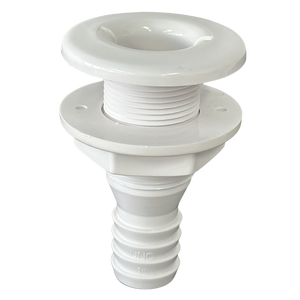 En acier inoxydable à travers la coque cales raccords de cale connecteur blanc ABS plastique matériel marin pour tuyau utilisé état - Product Image 3