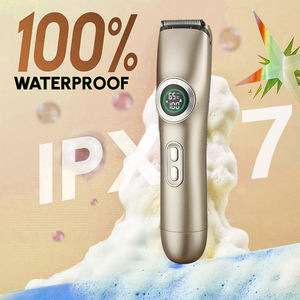 Электрический эпилятор с двумя головками для домашнего использования, IPX7, безболезненное удаление волос, триммер для зоны бикини, устройство для удаления волос для женщин - Product Image 2
