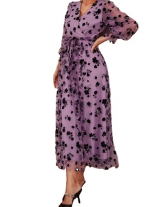 Trẻ giản dị khí chất thanh lịch eo cao màu vàng tím tươi gạc cao cấp - Product Image 3