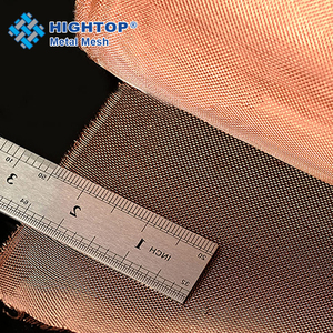 Tela de malla de cobre personalizada 150 250 300 200 tela de malla de alambre tejido de cobre puro para blindaje <span class=keywords><strong>Rfi</strong></span> y Emi - Product Image 2