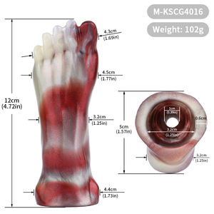 SM Фетиш в форме ступни, экстремальные дышащие силиконовые шарики, бандаж, затычка с открытым ртом, секс-игрушка для взрослых - Product Image 6