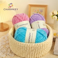 100% Polyester Chenille Yarn Super Soft Hand Knitting Crochet Yarn for Blanket Amigurumi Scarf Pillow DIY Craft