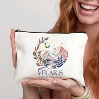 City Of Starlight VELARIS – trousse de maquillage personnalisée à motifs, sac de rangement de voyage pour articles de toilette, pochette à cosmétiques, cadeau pour enterrement de vie de jeune fille