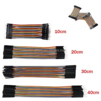 Cable DuPont de Color de 10-40CM, 40 Pines, Macho a Hembra, Sin Plomo, Compatible con RoHS, Cable de Conexión para Protoboard para Proyectos