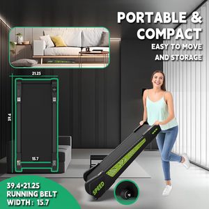 <span class=keywords><strong>Caminadora</strong></span> Eléctrica Portátil Multifuncional SHULI para Interiores, Motor de 2.5HP, Inclinación del 5%, Pantalla LED, Monitoreo por Aplicación, Capacidad de 300 Libras, Acero - Product Image 6