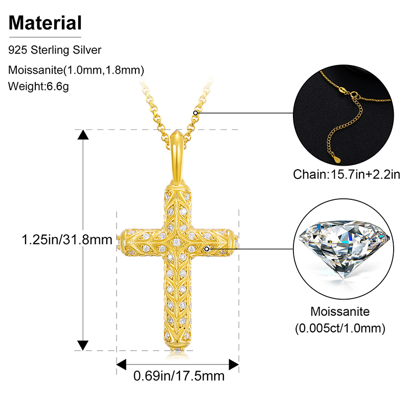 Pendentif Croix Du Sud En Argent Massif 925 - Garanti Sans Nickel - Neuf Avec étiquettes - Mixte