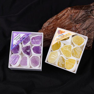 Set di Minerali Naturali Grezzi, Pietre Preziose, Cristalli Autentici, Quarzo Rosa, Ametista, Cluster in Confezione Regalo Aura - Product Image 3