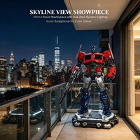 Sculpture géante Optimus Prime Transformers, statue de robot en fibre de verre grandeur nature pour exposition en intérieur