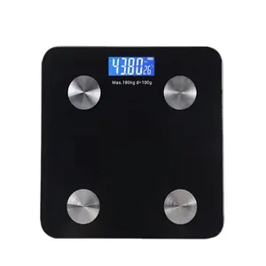 Intelligent Bluetooth Fat Scale Electronic Household Scale with App Measures Body Fat and Weight Powered by Battery