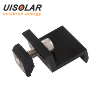 Pinces solaires de haute qualité, supports de fixation de pince moyenne en Aluminium personnalisés, support de montage de panneau solaire