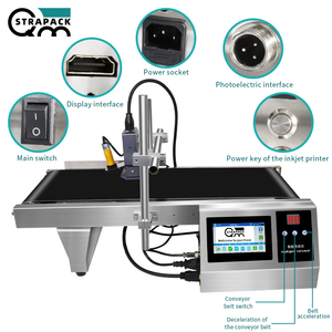 Half Inch Online Automatic <span class=keywords><strong>Coding</strong></span> <span class=keywords><strong>Machine</strong></span> com Mini Transportador para Pequenas Empresas em Plastic Bottle Cup Bag - Product Image 6