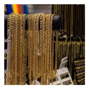 工場直送 カデナ 防水 ロープ フィガロ カーブ キューバン チェーン メンズ レディース 18Kゴールド PVD ステンレススチール チェーンネックレス - Product Image 1