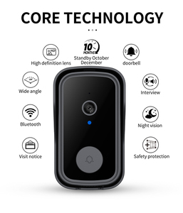 กล้องกริ่งประตูไร้สายพร้อมจอแสดงผล <span class=keywords><strong>4</strong></span>.3 นิ้ว ระบบเสียงสองทาง อินเตอร์คอม จัดเก็บข้อมูลในตัว ติดตั้งง่าย ไม่ต้องเดินสาย - Product Image 2