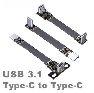 Câble d'extension de données de charge rapide tressé USB32 Typec mâle femelle Gen2x2 pour téléphone, appareil photo, ordinateur, écouteurs, portable - Product Image 1